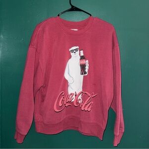 Coca Cola Polar Bear Red Crewneck Sweater